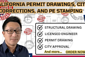 california permit drawings city comments corrections and pe stamp ohio new york