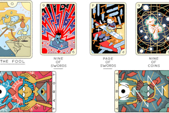 design professional board game cards, box and rulebook