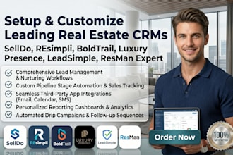 setup and customize real estate CRM systems