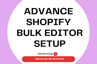 setup shopify bulk editor