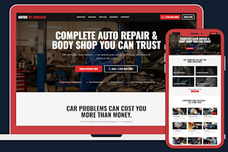 design auto repair, car mechanic, auto garage website car service website