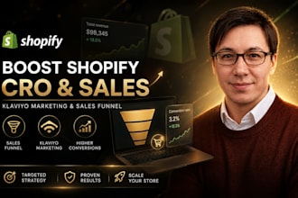 do shopify marketing klaviyo sales funnel to promote shopify website cro sales