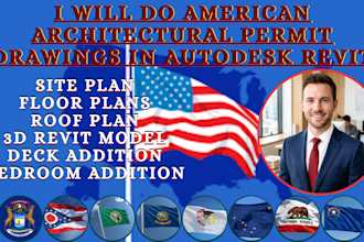 do american architectural permit drawings in autodesk revit