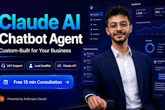 build a claude ai chatbot agent for your business website or app