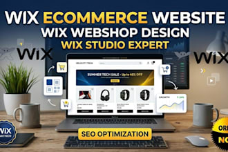 wix ecommerce website wix webshop online store wix studio website design wix seo