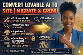 convert lovable ai to wordpress or migrate lovable website