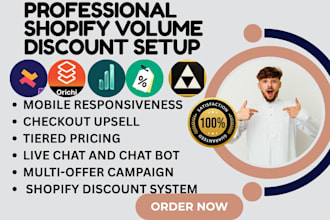 setup shopify volume discount dealeasy orichi koala fbp hulk aov discounty panda