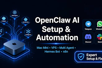 setup openclaw ai agent hermes open source ai agent deploy mac mini vps docker