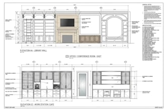 create detailed shop drawings for furniture, millwork, woodwork shop drawings