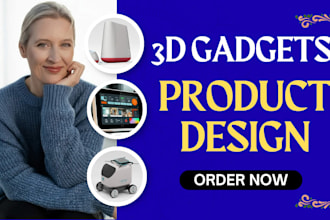 smart home and solar powered gadget, ev charging station and fitness tracker cad