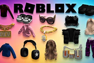 create roblox ugc accessories, chain, hats, hair, masks, and avatar items