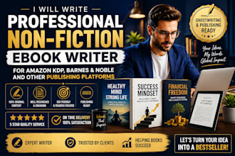 write professional non fiction ebook for amazon kdp and barnes and nobles