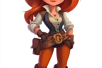 draw game character or 2d game character