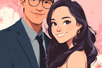 design couple portrait wedding portrait