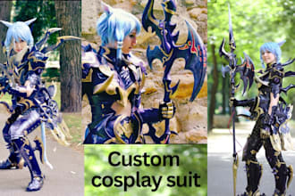 build custome 3d cosplay anime prop wearable anime cosplay armor cosplay weapon