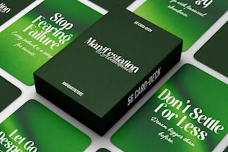 design custom positive affirmation conversation starter motivational card deck