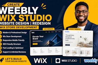 create weebly wix studio website design redesign wix store develop wix studio