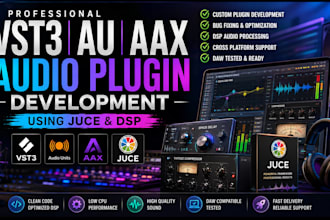 develop fix install custom vst3 audio plugin au aax using juce dsp vst plugin