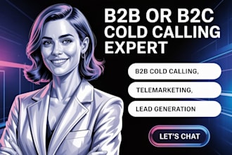 b2b b2c cold calling appointment setting real estate janitorial ia cold caller