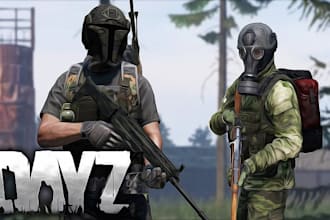 build custom dayz bases,dayz server with factions, traders and boosted loot, map