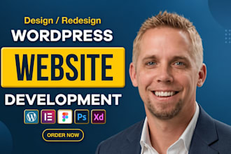 create responsive wordpress website design, blog or website development