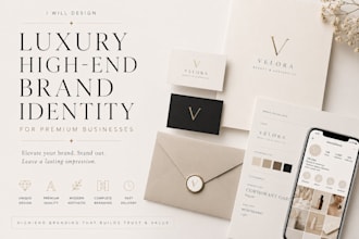 design a luxury brand identity for beauty and fashion