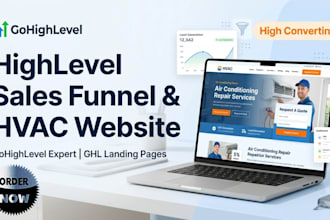 do go high level sales funnel landing page gohighlevel hvac website ghl website