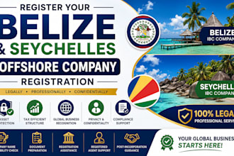 register your belize or seychelles offshore company legally and professionally