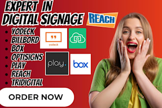 setup digital signage crm yodeck  billbord box optisigns play reach tridigital