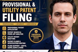 be your patent attorney patent search provisional and utility patent filing