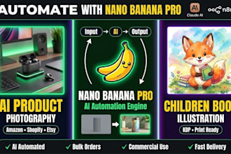 automate ai product image generation and children book illustration nano bananap
