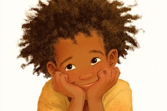 draw african american children book illustration