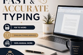 do accurate english typing and document formatting