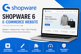 build modern shopware 6 ecommerce website and online store