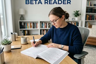 beta read your book manuscript novel or story and provide constructive feedback