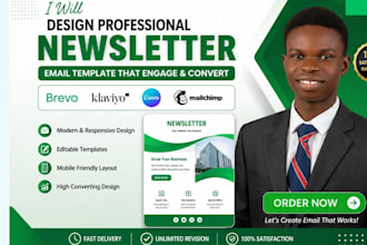 design canva klaviyo brevo mailchimp email newsletter template active campaign