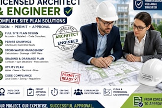 do professional site grading plan, drainage and land development design