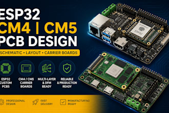 design pcb schematic layout esp32 cm4 cm5 compute module carrier board engineer