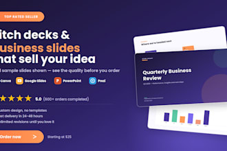 design pitch deck, canva business presentation, google slide, powerpoint, prezi