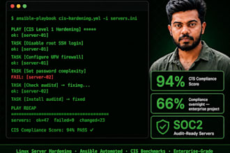 harden and secure linux servers for cis compliance