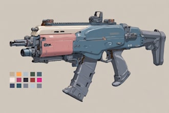 design unique weapons illustrations