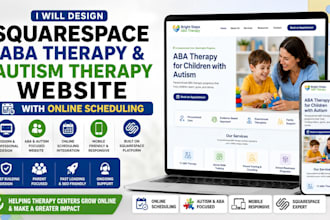 squarespace aba therapy and autism therapy website