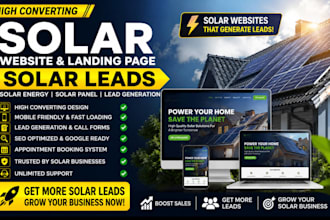 build solar website solar landing page solar leads solar energy solar website