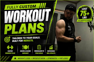 create a custom workout plan to reach your goals fast