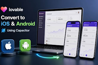 convert lovable ai web app to ios and android app using capacitor