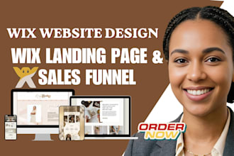build wix landing page and sales funnel for lead generation and sales