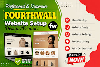 design fourthwall website, store pod, setup fourthwall, fourthwall redesign