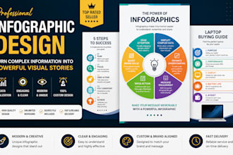 design modern infographic, business infographic, data visualization for brand