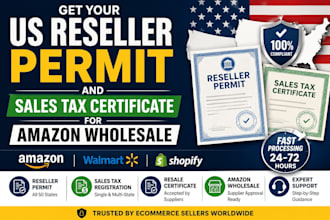 get your US reseller permit and sales tax certificate for amazon wholesale