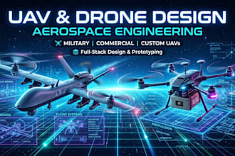 design uav drone models for aerospace engineering projects